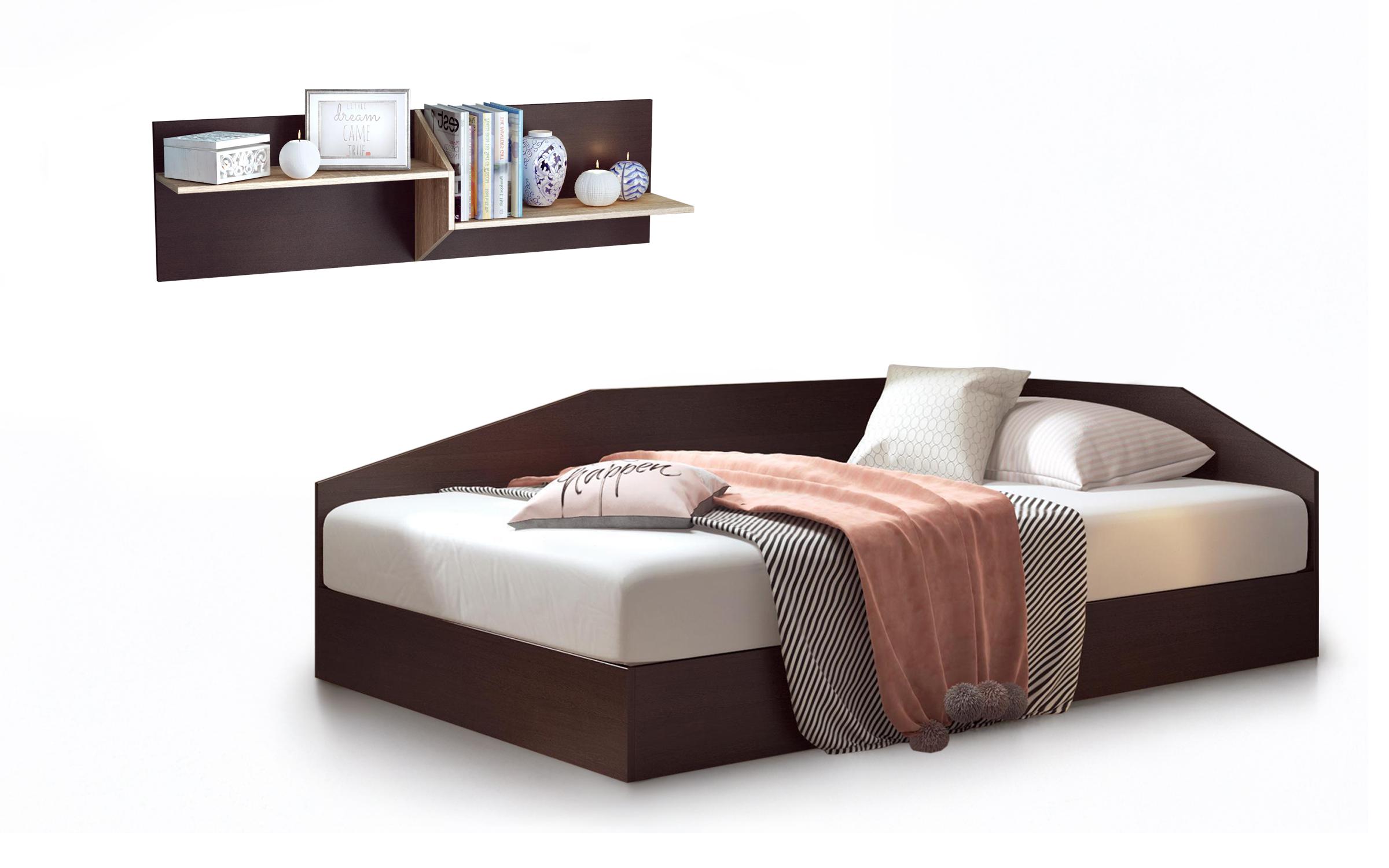 Set Pat Ralitsa + etajera Extravaganza 110, wenge + stejar sonoma  1